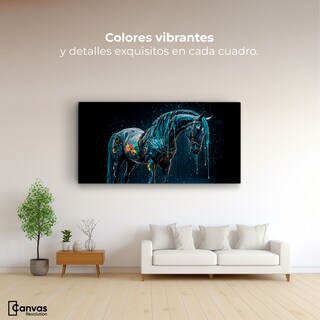 Foto 2 | Foto 2 | Cuadro Decorativo Canvas Caballo Fusiones 120x60