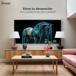 Foto 3 | Foto 3 | Cuadro Decorativo Canvas Caballo Fusiones 120x60