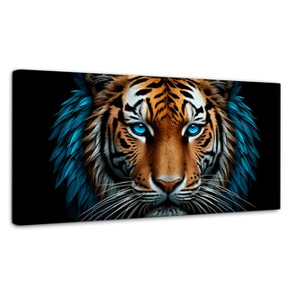 Foto 1 | Foto 1 | Cuadro Decorativo Canvas Mirada Azul Salvaje 120x60
