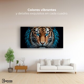 Foto 2 | Foto 2 | Cuadro Decorativo Canvas Mirada Azul Salvaje 120x60