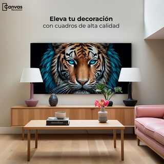 Foto 3 | Foto 3 | Cuadro Decorativo Canvas Mirada Azul Salvaje 120x60