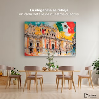 Foto 3 | Foto 2 | Cuadro Decorativo Canvas Palacio Nacional 90x60