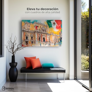Foto 2 | Foto 3 | Cuadro Decorativo Canvas Palacio Nacional 90x60