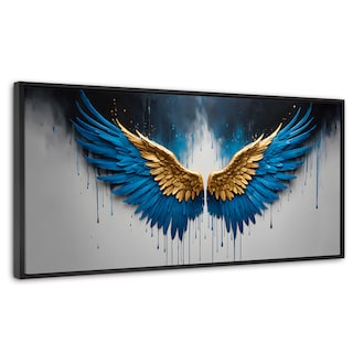 Foto 1 | Foto 1 | Cuadro Decorativo Marco Flotante Vuelo Celestial 120x60 Marco Negro