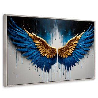 Foto 1 | Foto 1 | Cuadro Decorativo Marco Flotante Vuelo Celestial 90x60 Marco Plateado