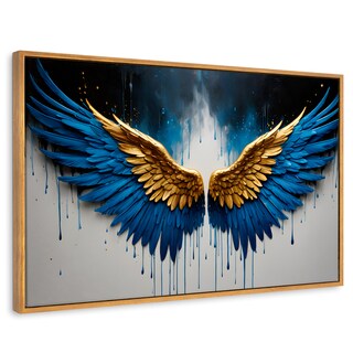 Foto 1 | Foto 1 | Cuadro Decorativo Marco Flotante Vuelo Celestial 90x60 Marco Madera