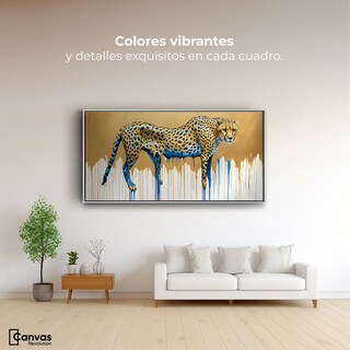 Foto 2 | Foto 2 | Cuadro Decorativo Marco Flotante Majestad Derretida 120x60 Marco Blanco