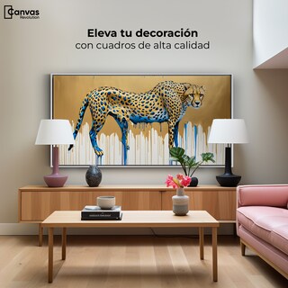 Foto 3 | Foto 3 | Cuadro Decorativo Marco Flotante Majestad Derretida 120x60 Marco Blanco