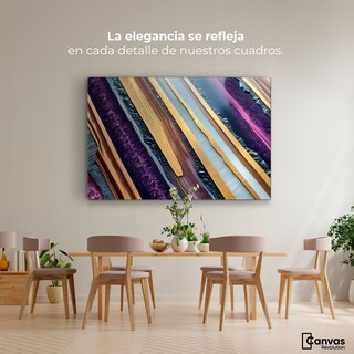 Foto 2 | Foto 2 | Cuadro Decorativo Canvas Abstracto Rapsodia Contraste 90x60