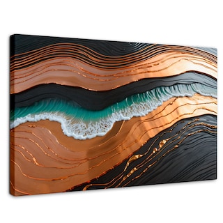 Foto 1 | Foto 1 | Cuadro Decorativo Canvas Abstracto Estructura Natural 90x60