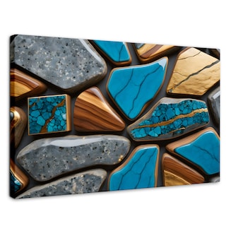 Foto 1 | Foto 1 | Cuadro Decorativo Canvas Abstracto Elegancia Geológica 90x60