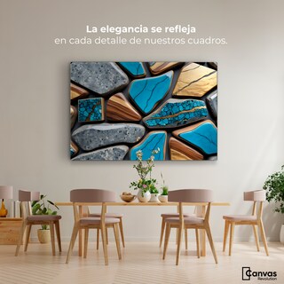 Foto 2 | Foto 2 | Cuadro Decorativo Canvas Abstracto Elegancia Geológica 90x60