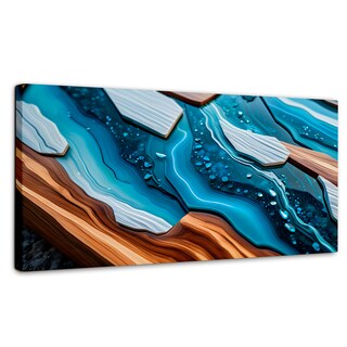 Foto 1 | Foto 1 | Cuadro Decorativo Canvas Abstracto Naturaleza Líquida 120x60