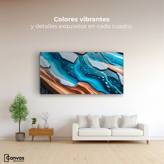 Foto 2 | Foto 2 | Cuadro Decorativo Canvas Abstracto Naturaleza Líquida 120x60