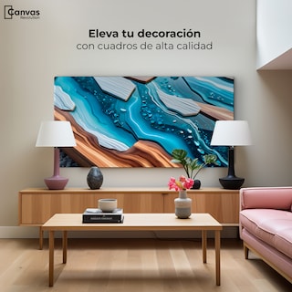 Foto 3 | Foto 3 | Cuadro Decorativo Canvas Abstracto Naturaleza Líquida 120x60