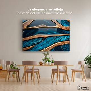 Foto 2 | Foto 2 | Cuadro Decorativo Canvas Abstracto Elegancia Oceánica 90x60