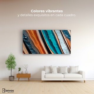 Foto 2 | Foto 2 | Cuadro Decorativo Canvas Abstracto Sinfonía Natural 120x60