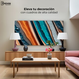 Foto 3 | Foto 3 | Cuadro Decorativo Canvas Abstracto Sinfonía Natural 120x60