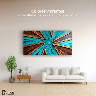 Foto 2 | Foto 2 | Cuadro Decorativo Canvas Abstracto Contraste Elemental 120x60