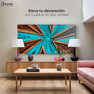 Foto 3 | Foto 3 | Cuadro Decorativo Canvas Abstracto Contraste Elemental 120x60