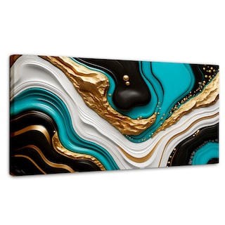 Foto 1 | Foto 1 | Cuadro Decorativo Canvas Abstracto Elegancia Fluida 120x60