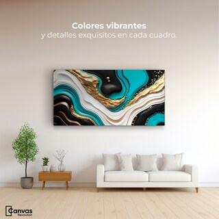Foto 2 | Foto 2 | Cuadro Decorativo Canvas Abstracto Elegancia Fluida 120x60