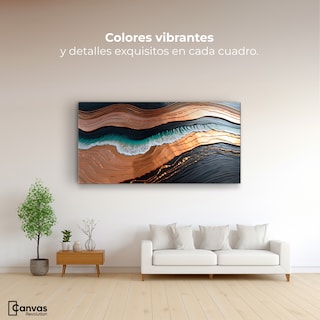 Foto 2 | Foto 2 | Cuadro Decorativo Canvas Abstracto Estructura Natural 120x60