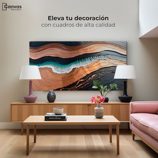 Foto 3 | Foto 3 | Cuadro Decorativo Canvas Abstracto Estructura Natural 120x60