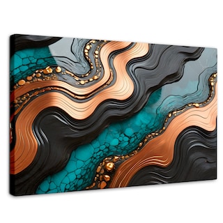 Foto 1 | Foto 1 | Cuadro Decorativo Canvas Abstracto Patrones Vibrantes 90x60