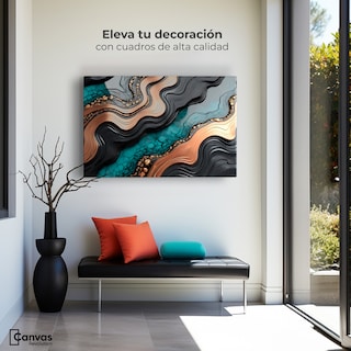 Foto 3 | Foto 3 | Cuadro Decorativo Canvas Abstracto Patrones Vibrantes 90x60