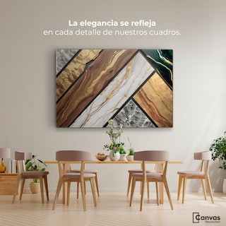 Foto 2 | Foto 2 | Cuadro Decorativo Canvas Abstracto Melodía Material 90x60