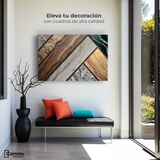 Foto 3 | Foto 3 | Cuadro Decorativo Canvas Abstracto Melodía Material 90x60