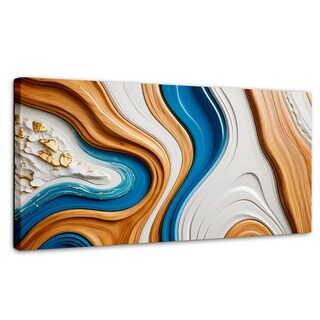 Foto 1 | Foto 1 | Cuadro Decorativo Canvas Abstracto Texturas Naturales 120x60