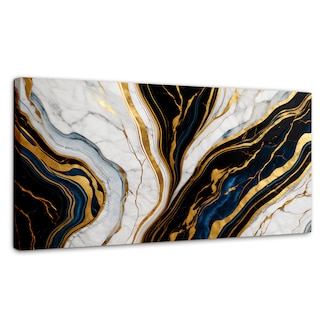 Foto 1 | Foto 1 | Cuadro Decorativo Canvas Abstracto Mármol Lujoso Oro 90x60