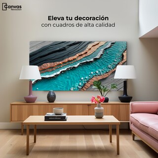 Foto 3 | Foto 3 | Cuadro Decorativo Canvas Abstracto Patrón Dinámico 120x60