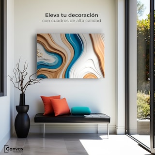 Foto 3 | Foto 3 | Cuadro Decorativo Canvas Abstracto Texturas Naturales 90x60