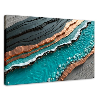 Foto 1 | Foto 1 | Cuadro Decorativo Canvas Abstracto Patrón Dinámico 90x60