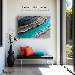 Foto 3 | Foto 3 | Cuadro Decorativo Canvas Abstracto Patrón Dinámico 90x60