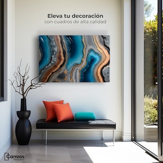 Foto 3 | Foto 3 | Cuadro Decorativo Canvas Abstracto Contraste Natural 90x60