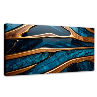 Foto 1 | Foto 1 | Cuadro Decorativo Canvas Abstracto Elegancia Oceánica 120x60