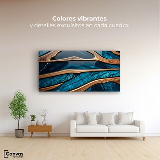 Foto 2 | Foto 2 | Cuadro Decorativo Canvas Abstracto Elegancia Oceánica 120x60