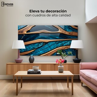 Foto 3 | Foto 3 | Cuadro Decorativo Canvas Abstracto Elegancia Oceánica 120x60