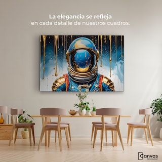 Foto 2 | Foto 2 | Cuadro Decorativo Canvas Astronauta Azul 90x60