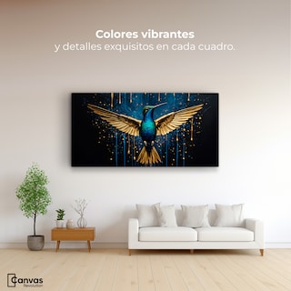 Foto 2 | Foto 2 | Cuadro Decorativo Canvas Colibrí Destellos 120x60