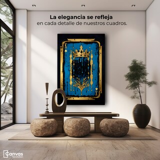 Foto 2 | Foto 2 | Cuadro Decorativo Canvas Nobleza Azul Oro 60x90