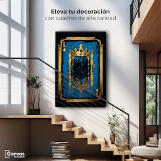Foto 3 | Foto 3 | Cuadro Decorativo Canvas Nobleza Azul Oro 60x90
