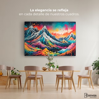 Foto 2 | Foto 2 | Cuadro Decorativo Canvas Explosión Montañas 90x60