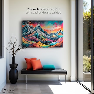 Foto 3 | Foto 3 | Cuadro Decorativo Canvas Explosión Montañas 90x60