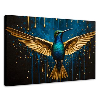 Foto 1 | Foto 1 | Cuadro Decorativo Canvas Colibrí Destellos 90x60