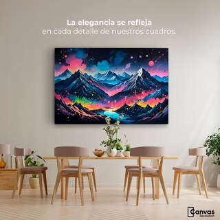 Foto 2 | Foto 2 | Cuadro Decorativo Canvas Montañas Oscuras 90x60